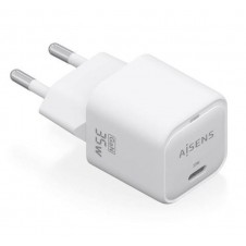 AISENS CARGADOR PARED GAN 35W 1XUSB-C PD3.0 QC4.0 BLANCO