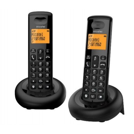 ALCATEL TELEFONO INALAMBRICO DEC E160 DUO NEGRO