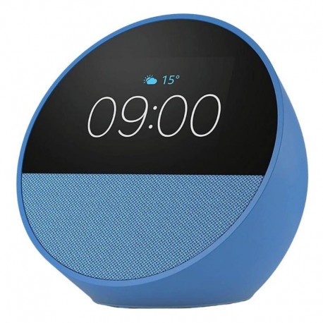 AMAZON ALTAVOZ INTELIGENTE + DESPERTADOR ECHO SPOT (2024) AZUL - ALEXA