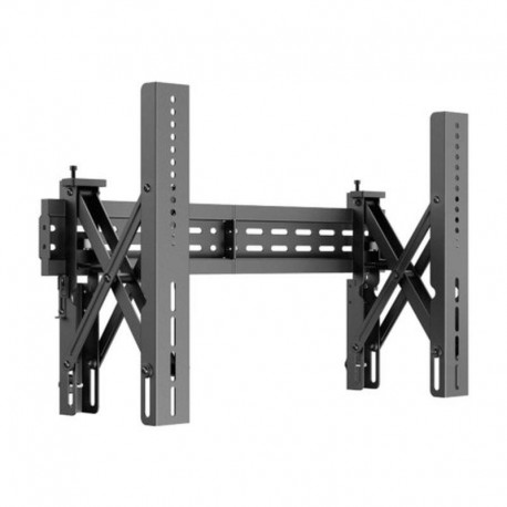 AISENS SOPORTE PARED PARA VIDEOWALL Y TV 37-70 NEGRO HASTA 70 KG/ NIVELABLE Y FUNCION POP-OUT