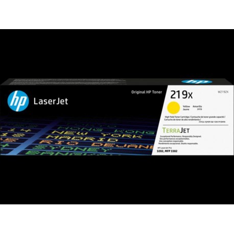 HP TONER W2192X AMARILLO Nº 219X