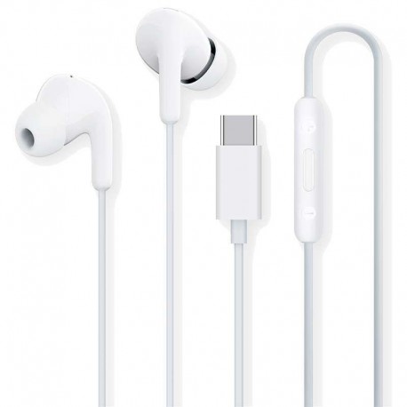 XIAOMI AURICULARES CONECTOR USB-C BLANCOS