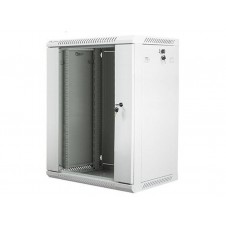 LANBERG ARMARIO RACK 19 15U GRIS 600X450 FLAT PACK V2 PUERTA CRISTAL