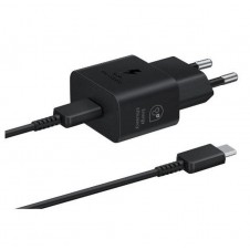 SAMSUNG CARGADOR DE PARED USB-C NEGRO MAXIMO 25W GAN CON CABLE