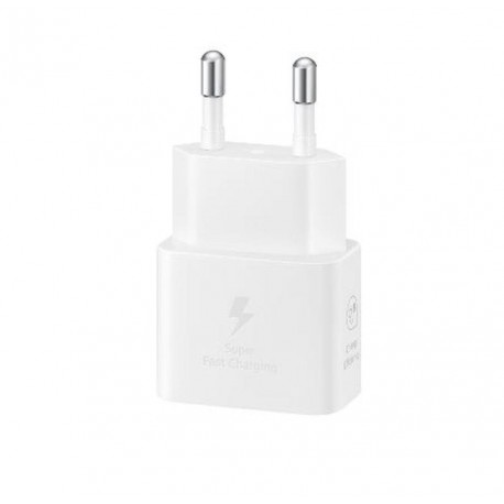 SAMSUNG CARGADOR DE PARED USB-C BLANCO MAXIMO 25W GAN CON CABLE
