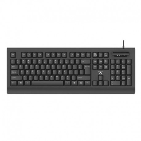 EWENT TECLADO EW3286 USB QWERTY ESPAÑOL NEGRO