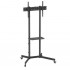 AISENS SOPORTE DE SUELO INCLINABLE CON RUEDAS 45KG 37-70 NEGRO