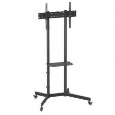 AISENS SOPORTE DE SUELO INCLINABLE CON RUEDAS 45KG 37-70 NEGRO