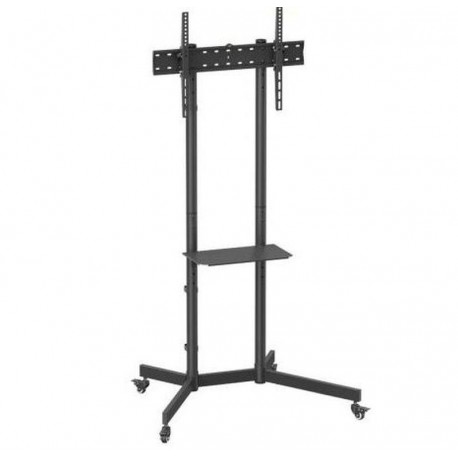 AISENS SOPORTE DE SUELO INCLINABLE CON RUEDAS 45KG 37-70 NEGRO