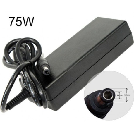 CARGADOR PARA PORTÁTIL TOSHIBA 75W 15V 5A 6.3 mm x 3.0 mm / 3064