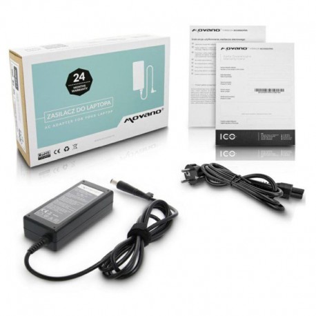 CARGADOR PARA PORTÁTIL HP 65W 19.5V 3.33A 7.4 mm x 5.0 mm pin central Movano