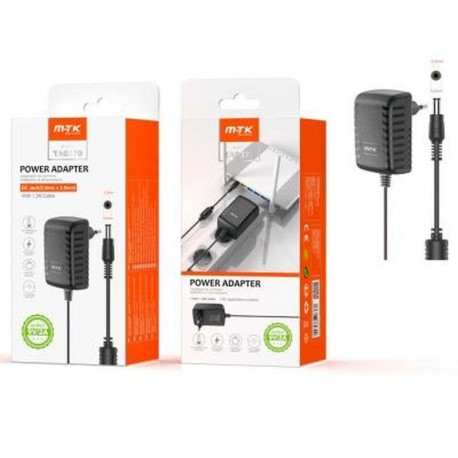 MTK CARGADOR UNIVERSAL 18W TA0370 PARA ROUTER / LCD / PORTATIL 9v 2a 5.5x2.5mm / 0053702
