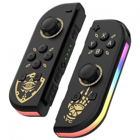 GENERICO NINTENDO GAMEPAD SWITCH JOY-CON NEGRO T2 CON RGB