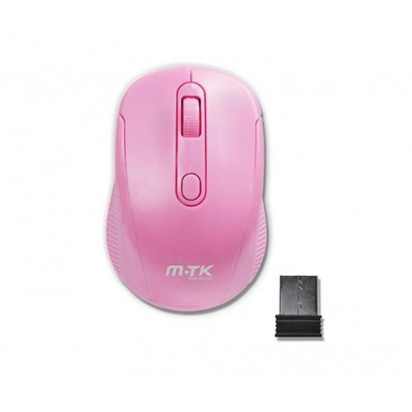 MTK RATON INALAMBRICO GT641 KRACK ROSA 2.4Ghz / 1600 Dpi