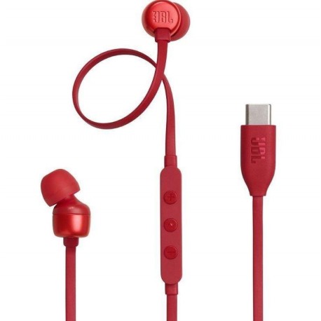 JBL AURICULARES TUNE 310C ROJOS CON MICROFONO