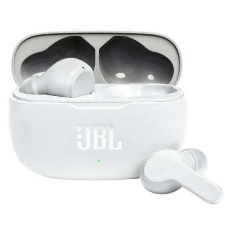 JBL AURICULARES WAVE 200TWS BLUETOOTH BLANCO CON ESTUCHE DE CARGA/ AUTONOMIA 5H
