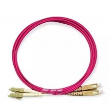 LAPARA CABLE FIBRA OPTICA MULTIMODE 50/125 DUPLEX OM4 SC/LC 1M