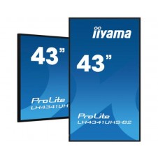 IIYAMA PANTALLA DE SEÑALIZACION LH4341UHS-B2 43 NEGRO 3840 x 2160 / 4K UHD / 43/ VGA / 3XHDMI / VESA 400X400