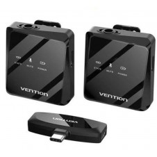 VENTION MICROFONO INALAMBRICO CON CLIP NCBB0 USB-C / RECEPTOR/ 2 UNIDADES