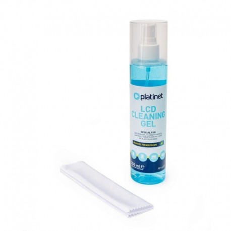 PLATINET GEL LIMPIADOR LCD 250ML + MICROFIBRA 15x15CM