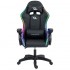 POWERGAMING SILLA GAMING LED RGB NEGRO INCLUYE COJINES CERVICAL Y LUMBAR