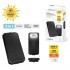 PLATINET POWERBANK 10000mAh CAMPING CARGADOR SOLAR INALÁMBRICO 15W NEGRO