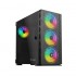 SAVIO TORRE ARGB ATX RAPTOR X1 USB 3.0 4 VENTILADORES/CRISTAL TEMPLADO/CONTROL POR VOZ/ ATX, EATX, ITX, Mini-ATX