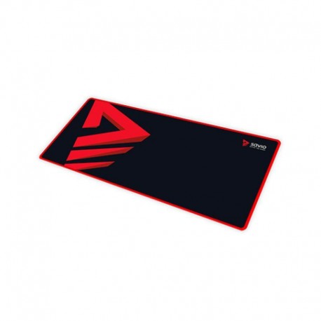 SAVIO ALFOMBRILLA GAMING XL 900X400X3MM GTDXL ANTIDESLIZANTE/BASE DE GOMA/NEGRO Y ROJO