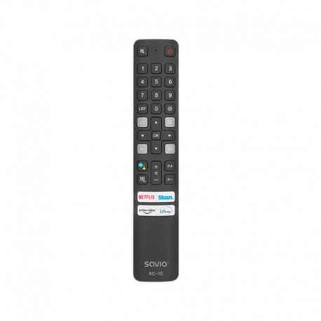 SAVIO MANDO TV RC-15 COMPATIBLE TCL SMART TV