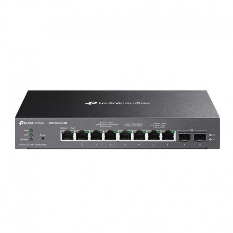 TP-LINK SWITCH SEMIGESTIONABLE 10 PUERTOS GIGABIT PUERTOS POE+ SG2210XMP-M2