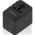 AISENS CARGADOR PARED UNIVERSAL GAN ASPS-2A2C08-BK TOMA DE CORRIENTE UNIVERSAL/ 2 x USB-C/ 25W