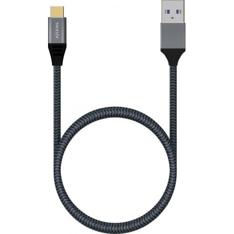 AISENS CABLE USB A USB-C 3.1 1M A107-0631 GRIS