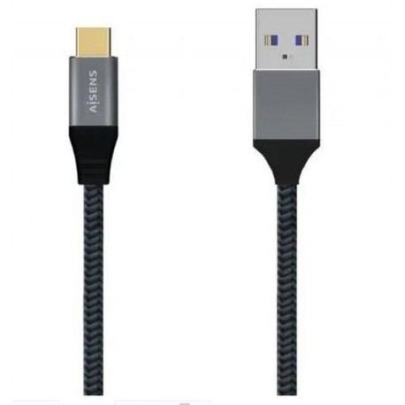 AISENS CABLE USB A USB-C 3.1 50 CM A107-0630 GRIS