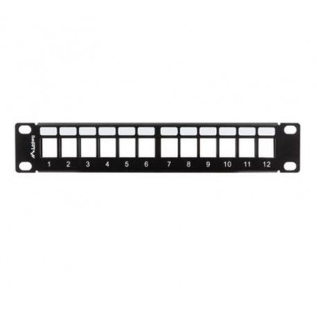 LANBERG ORGANIZADOR DE MODULOS KEYSTONE NEGRO 12 PUERTOS 1U RACK 19