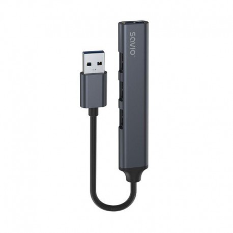 SAVIO HUB USB(A) - 3 X USB(A) 2.0 + 1 X USB(A) 3.2
