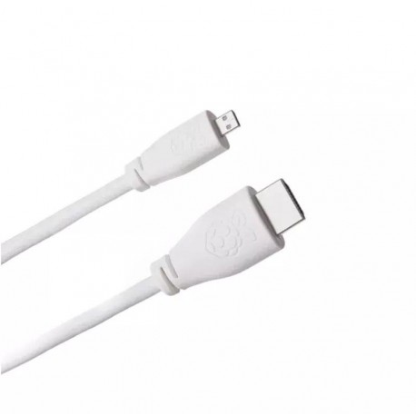 RASPBERRY CABLE MICRO HDMI A HDMI 1M COLOR BLANCO