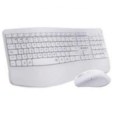 SUBBLIM TECLADO Y RATON INALAMBRICOS COMBO DUAL OFFICE PROWAVE BLANCO