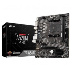 MSI PLACA BASE A520M-A PRO SOCKET AM4 3rd Gen 4000 G-Series/2x DDR4/1x HDMI/1x DVI-D/4x SATA/1x M.2/RAID/M-ATX
