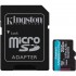 KINGSTON MICRO SD XC CANVAS GO PLUS CL10 256GB +ADAPT