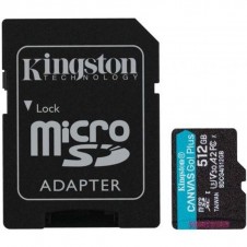 KINGSTON MICRO SD XC CANVAS GO PLUS CL10 512GB +ADAPT