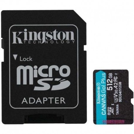 KINGSTON MICRO SD XC CANVAS GO PLUS CL10 512GB +ADAPT