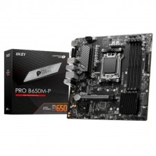 MSI PLACA BASE PRO B650M-P AMD,AM5,B650,4DDR5,192GB,VGA+HDMI+DP,4SATA3+2M.2,2.5GBE,7USB3.2,MATX