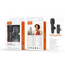 MTK MICROFONO MINO BLUETOOTH CON CLIP TR9206 Type-C / Bateria 60 mAh / Negro / MTK / 0952062
