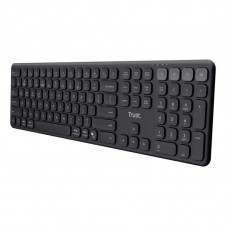 TRUST TECLADO WIRELESS VAIYA NEGRO