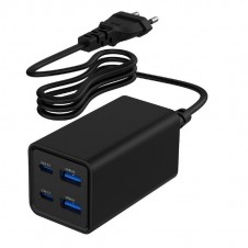 GEMBIRD CARGADOR RAPIDO 4 PUERTOS 65W 2xUSB-C / 2xUSB-A