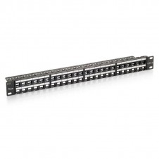 EQUIP PATCH PANEL VACIO CAT.6 48 PUERTOS KEYSTONE SLIM 1UD