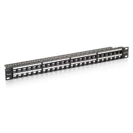 EQUIP PATCH PANEL VACIO CAT.6 48 PUERTOS KEYSTONE SLIM 1UD