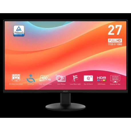 MSI MONITOR PRO MP272L 27 NEGRO HDMI / 1 MS