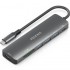 AISENS DOCKING STATION USB-C A 7 EN 1 ASUC-7P025-GR USB-C A 1xHDMI, 3xUSB-A, 1xUSB-C PD 100W, 1xSD, 1xMICRO SD