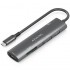 AISENS DOCKING STATION USB-C A 7 EN 1 ASUC-7P027-GR USB-C A 1xHDMI, 2xUSB-A USB2.0, 1xUSB-A USB3.0, 1xUSB-C PD 100W, 1xSD, 1xMIC